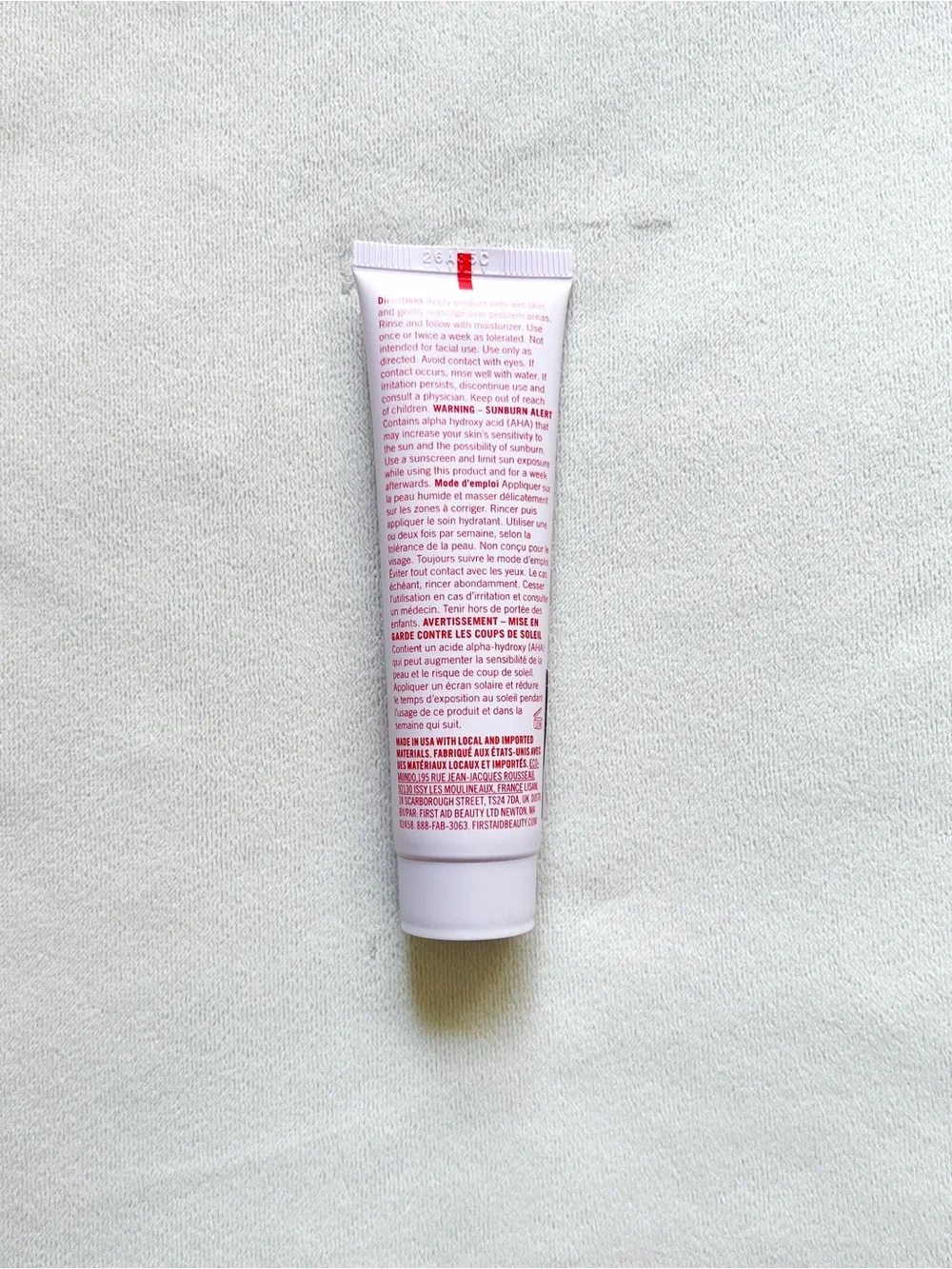 First Aid Beauty Pink & Red KP Bump Eraser Body Scrub